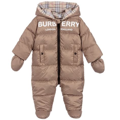 burberry snowsuit baby boy|burberry baby boys snowsuit.